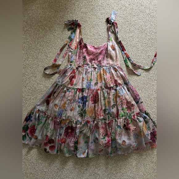 Anthropologie Geisha Designs Isabella Floral Midi Puffy Dress size XXL - Picture 7 of 11